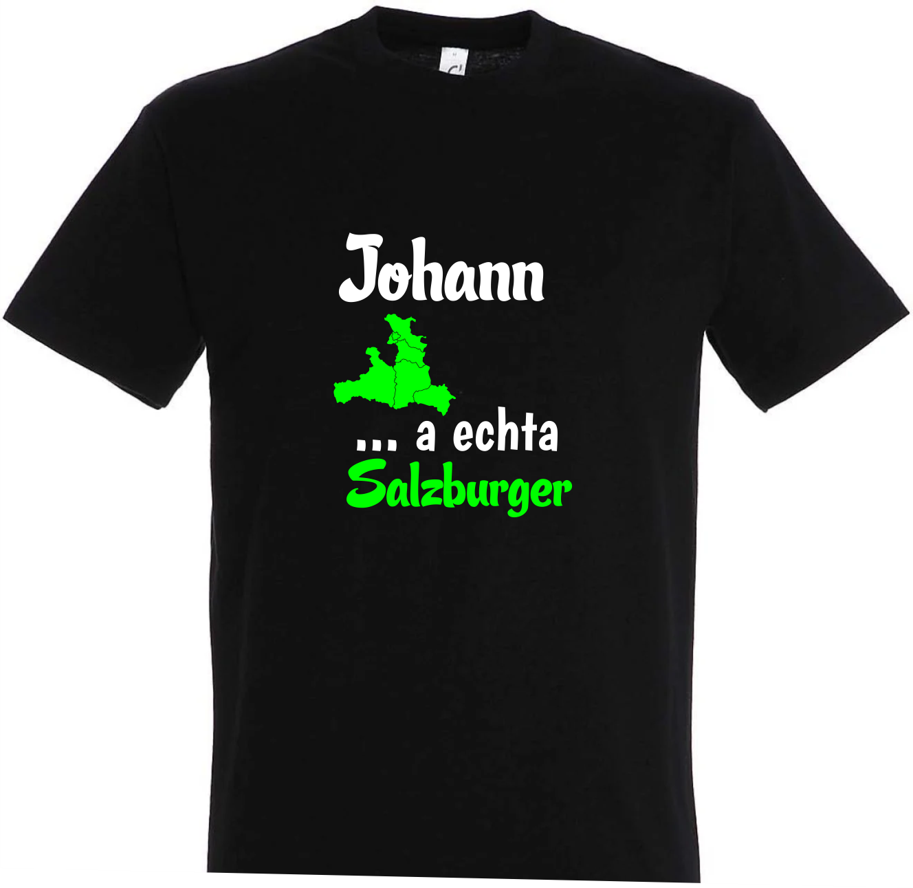 T-Shirt mit Namen - Salzburg T-Shirt schwarz Herren - zum Schließen ins Bild klicken